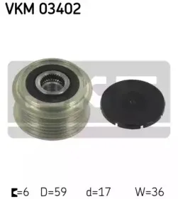 VKM 03402 SKF Механизм свободного хода генератора